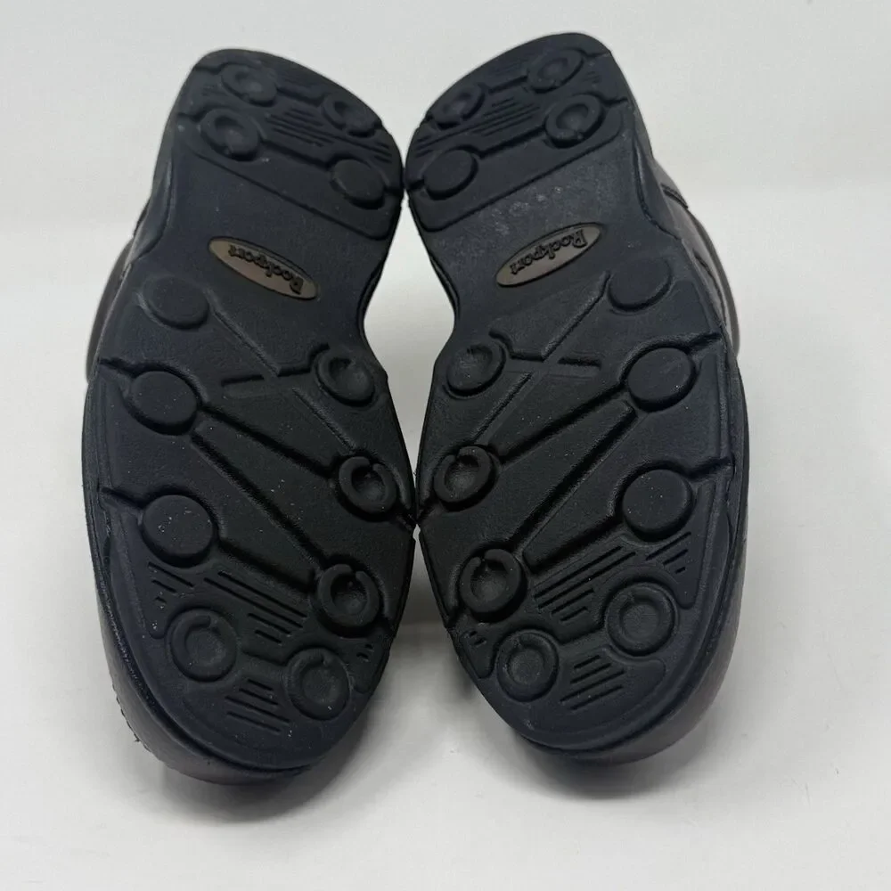 Rockport Ridgefield Eureka Walking Shoes Mens 8 M Brown Leather Casual Comfort